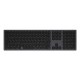 KeySonic KSK-8023BTRF (DE) keyboard Universal Bluetooth QWERTZ German Anthracite, Black