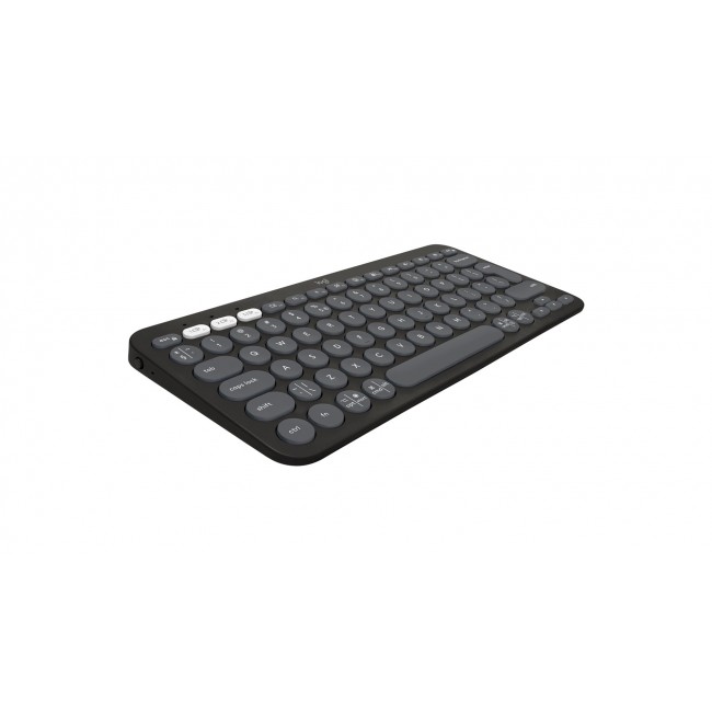 Logitech Pebble 2 Combo keyboard Mouse included Universal RF Wireless + Bluetooth QWERTY US International Graphite