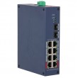 Dahua Technology CHS4210-8GT-110 network switch Managed L2 Gigabit Ethernet (10/100/1000) Power over Ethernet (PoE) DIN rail Dark Blue