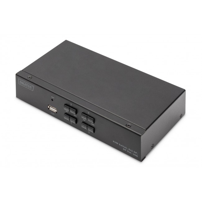 Digitus KVM Switch, 4x1 DP, DP Out,USB Digitus KVM Switch, 4x1 DP, DP Out,USB