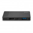 Lindy DST-Micro, USB-C Laptop Micro Docking Station with 4K Support and 100W Pass-Through Charging