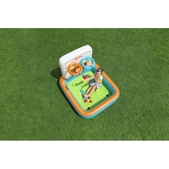 Bestway Kick N Swish 3-in-1 Multi-Use Inflatable Ball Pit with 18 Play Balls