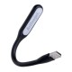 Activejet USB LED computer lamp for reading. Voltage 5V. Power 1.2W. PVC material. Product size 170*18.5*9mm. Black.