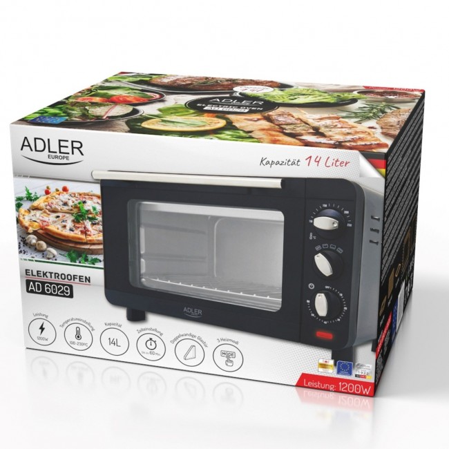 ADLER AD 6029 electric oven Black ADLER AD 6029 electric oven Black