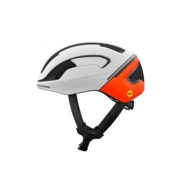 POC Omne Beacon MIPS road helmet - hydro white/fluo orange matte size: m