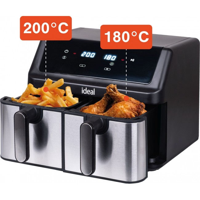 IDEAL Fat-free fryer, double horizontal 9L, 8 functions - including food drying IDEAL Fat-free fryer, double horizontal 9L, 8 functions - including food drying