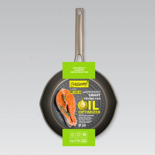 Smart frying pan MAESTRO MR-1202 (MR-1202-20) 20 cm Black, Grey Smart frying pan MAESTRO MR-1202 (MR-1202-20) 20 cm Black, Grey