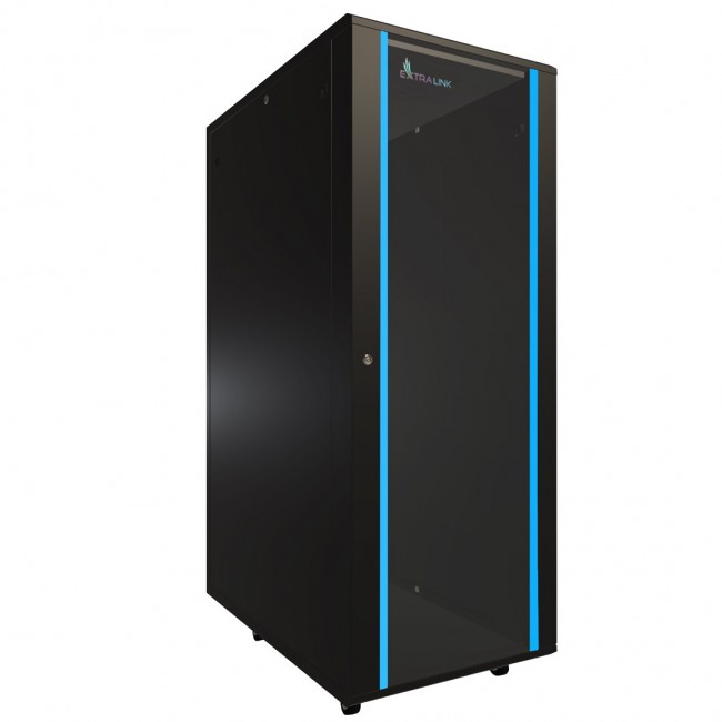 Extralink Rackmount cabinet 37U 600x1000 Black standing