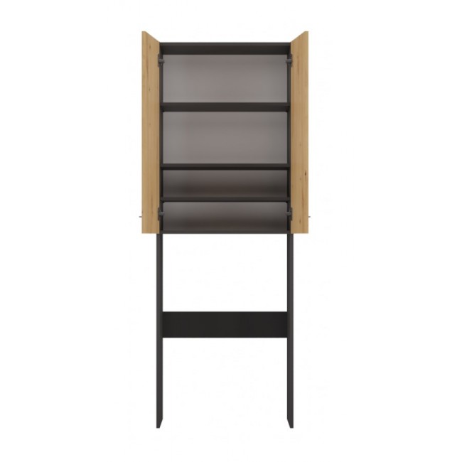 Bathroom cabinet POLA DD 64x30xH180 anthracite/artisan Bathroom cabinet POLA DD 64x30xH180 anthracite/artisan