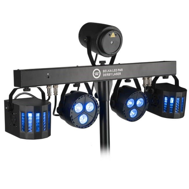 LIGHT4ME Belka LED Par Derby Laser - lighting kit