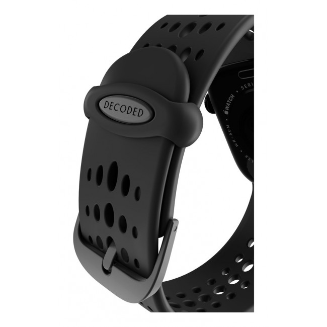 Decoded Ares O Watch Band Black Silicone