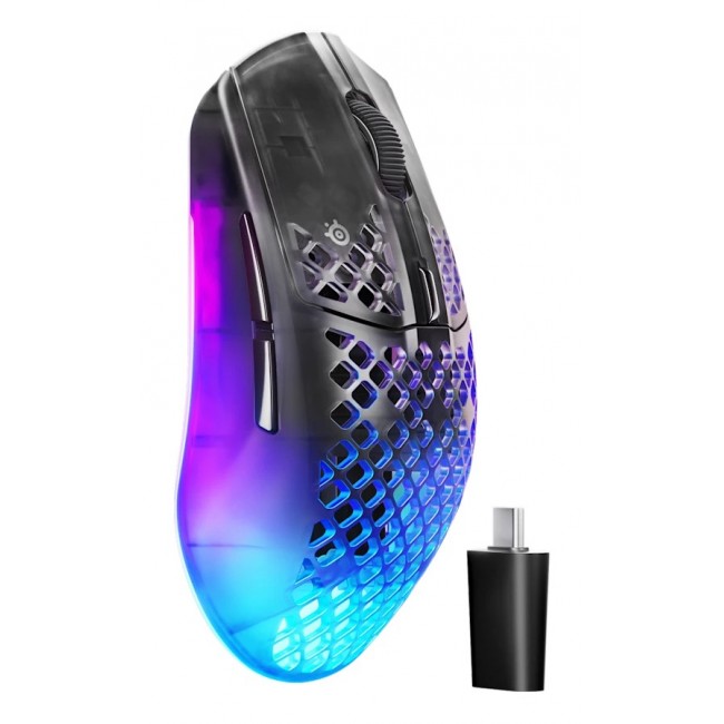 Steelseries Aerox 3 Wireless Gen 2 mouse Gaming Right-hand RF Wireless + Bluetooth Optical 26000 DPI Steelseries Aerox 3 Wireless Gen 2 mouse Gaming Right-hand RF Wireless + Bluetooth Optical 26000 DPI