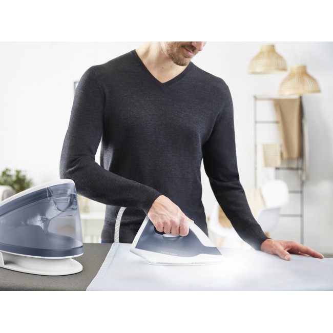 Tefal Express Optimal SV4110 2200 W 1.2 L Ceramic Express Glide Blue, White