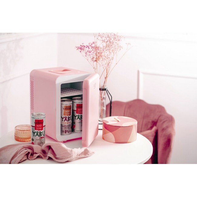 Adler | AD 8084 | Mini Refrigerator | Free standing | Larder | Height 27 cm | Fridge net capacity 4 L | Pink