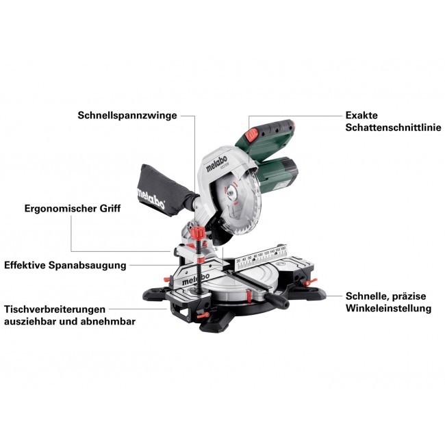 METABO.PI A UKO .KS 216 M/1350W /LASER 120 x 60mm (N)