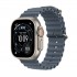 Apple Watch Ultra 3 GPS + Cellular 49mm Natural Titanium Case with Anchor Blue Ocean Band