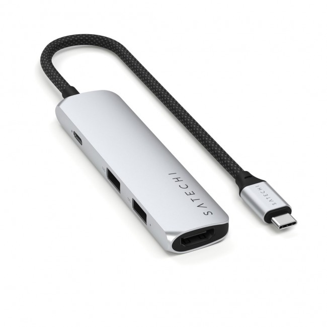 Satechi ST-P4SS interface hub USB Type-C 10000 Mbit/s Silver
