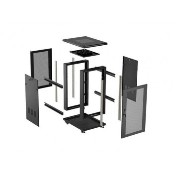 Lanberg FF01-6818-23B rack cabinet 18U Freestanding rack Black