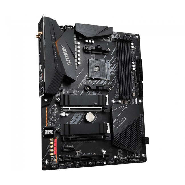 GIGABYTE B550 AORUS ELITE AX V2 Motherboard - Supports AMD Ryzen 5000 Series AM4 CPUs, 12+2 Phases Digital Twin Power Design, up to 4733MHz DDR4 (OC), 2xPCIe 3.0 M.2, WiFi 6E, 2.5GbE LAN, USB 3.2 Gen1