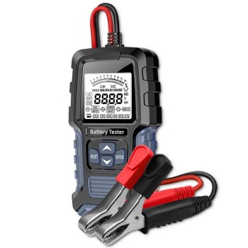 Qoltec Digital Battery Tester with LCD Display | 12V | 24V | 3Ah-400Ah