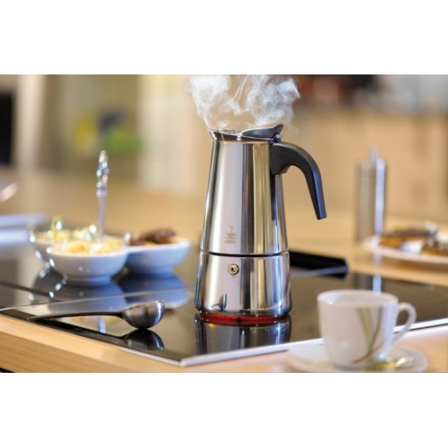 GEFU 16140 manual coffee maker Moka pot Stainless steel