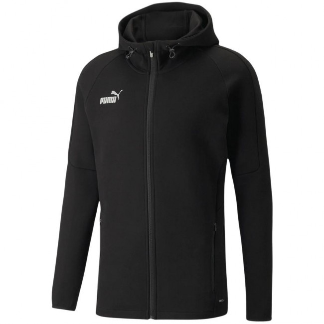 Men's sweatshirt Puma teamFINAL Casuals Hooded Jkt black 657383 03 Men's sweatshirt Puma teamFINAL Casuals Hooded Jkt black 657383 03
