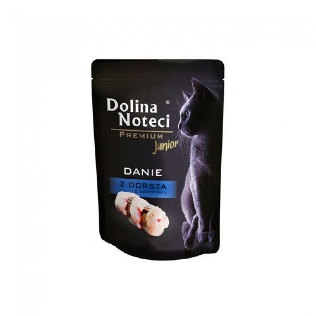 Dolina Noteci Premium Cod and sardine dish - wet food for kittens - 85g Dolina Noteci Premium Cod and sardine dish - wet food for kittens - 85g