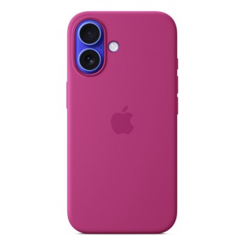 Apple iPhone 16 Silicone Case with MagSafe - Fuchsia