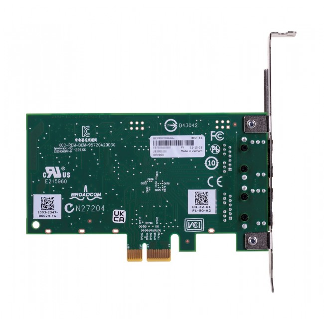 Broadcom BCM5720-2P Internal Ethernet 1000 Mbit/s Broadcom BCM5720-2P Internal Ethernet 1000 Mbit/s