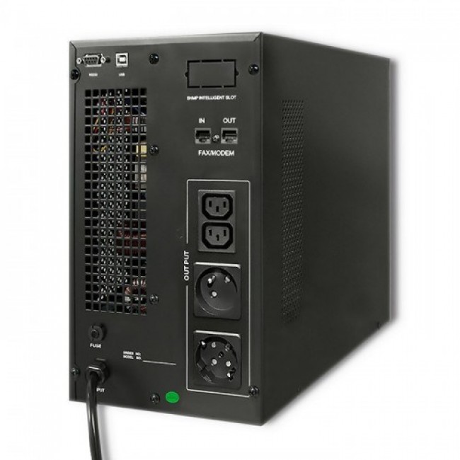 Qoltec Zasilacz awaryjny UPS On-line | Pure Sine Wave | 3kVA | 2.4kW | LCD | USB Qoltec Zasilacz awaryjny UPS On-line | Pure Sine Wave | 3kVA | 2.4kW | LCD | USB