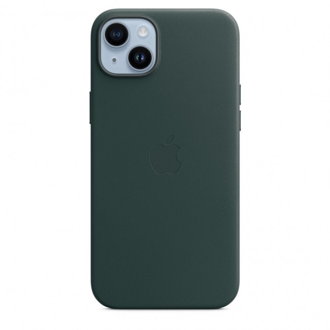 Apple iPhone 14 Plus Leather Case with MagSafe - Forest Green Apple iPhone 14 Plus Leather Case with MagSafe - Forest Green