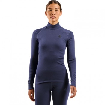 Odlo BL TOP turtle neck l/s ACTIVE WARM long-sleeved thermal underwear, size M, blue