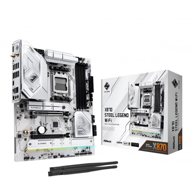 Motherboard - ASRock X870 Steel Legend WiFi Motherboard - ASRock X870 Steel Legend WiFi