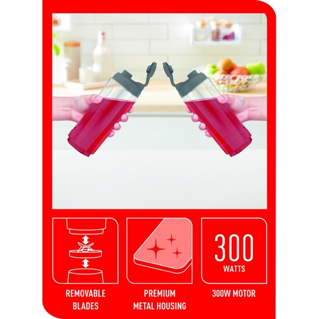 Tefal Mix&Move BL15FD 0.6 L Tabletop blender 300 W Stainless steel