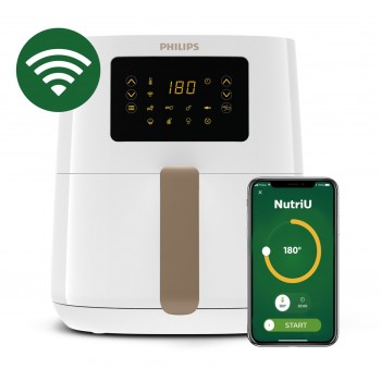 Philips 5000 series HD9255/30 fryer Single 4.1 L Stand-alone 1400 W Hot air fryer Gold, White