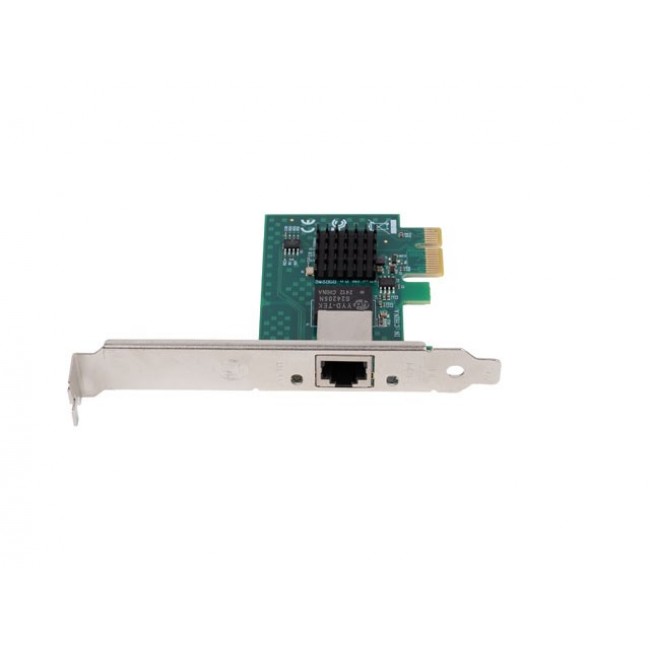 NETWORK CARD LANBERG PCI EXPRESS X1 1X RJ45 2.5GB LOW PROFILE BRACKET