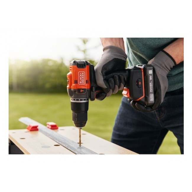 Black & Decker BLD683XN-XJ drill 1800 RPM 1 kg Black, Orange