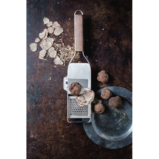 Microplane 43313 manual grater/spiralizer Grip grater Silver, Wood Microplane 43313 manual grater/spiralizer Grip grater Silver, Wood