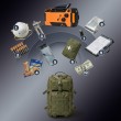 Extralink RADIO AWARYJNE SOLARNE Z KORBKA DYNAMO POWERBANK 4000MAH Z LATARKA SOS SR-4000 Portable Analog Black, Orange