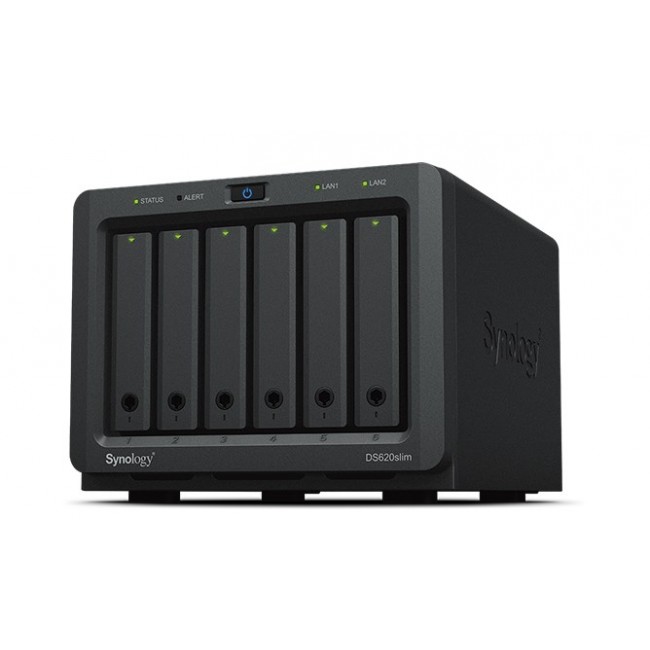 Synology DiskStation DS620SLIM NAS/storage server Desktop Intel Celeron J3355 2 GB DDR3L DiskStation Manager Black