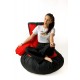 Sako bag pouffe boxing glove black-red XXL 130 x 90 cm