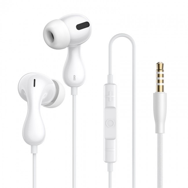 Baseus Encok HZ20 Headset Wired In-ear Calls/Music White Baseus Encok HZ20 Headset Wired In-ear Calls/Music White