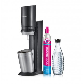 SodaStream Crystal 3.0 Metal, Stainless steel Black