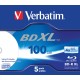 Verbatim BD-R XL 100GB* 4x Wide Inkjet Printable 5 Pack Jewel Case Verbatim BD-R XL 100GB* 4x Wide Inkjet Printable 5 Pack Jewel Case