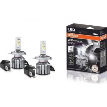 LED bulb (Set of 2pcs) H19/H4 12V 15W P43T/PU43t-3 no road homologation LEDriving HL BRIGHT, cold white