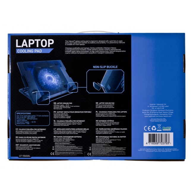 Vakoss LF-1860AL laptop cooling pad 43.2 cm (17