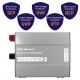 Qoltec Smart Professional Monolith Battery Charger for LiFePO4 AGM GEL SLA batteries | 80A | 12V | Fast charging