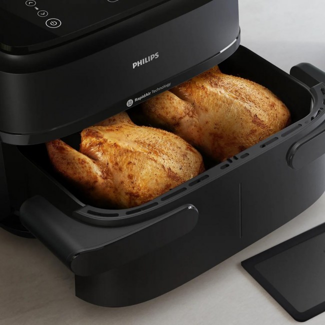 Philips 1000 series NA150/00 fryer Double 7 L Stand-alone 2450 W Hot air fryer Black Philips 1000 series NA150/00 fryer Double 7 L Stand-alone 2450 W Hot air fryer Black