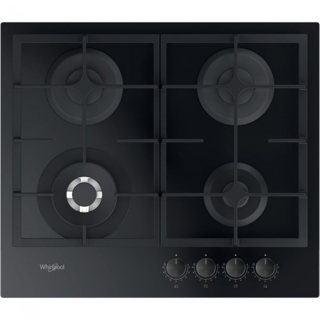 Whirlpool AKTL 629/NB1 hob Black Built-in 59 cm Gas 4 zone(s)