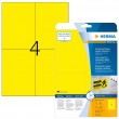 HERMA Signs signalling hard-wearing A4 105x148 mm yellow strong adhesion film matt weatherproof 100 pcs.